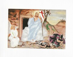 H:138 religious Easter greeting card