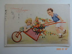 Old graphic greeting card
