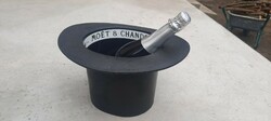 Retro moët & chandon champagne ice bucket - cylindrical shape