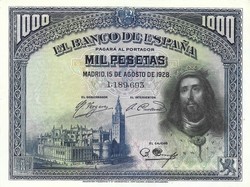 1000 Pesetas pesetas 1971 Spain aunc rare