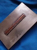 Sándor Móga industrial red copper marked bronze box gift box with silver-plated lid