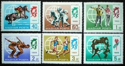 S2572-7 / 1969 Öttusa Vb - Budapest bélyegsor postatiszta
