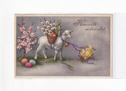 H:155 Easter antique greeting card