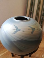 Japanese Crane Bird Vase