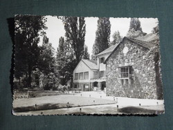 Detail of postcard, Balatonföldvár, resort view