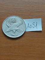 Botswana 50 thebe 1984 copper-nickel, #1051