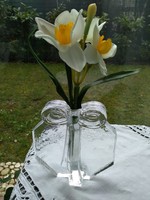 Vintage octagonal soliflore vase