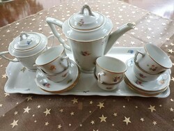 Zsolnay coffee set with tray for 6 people
