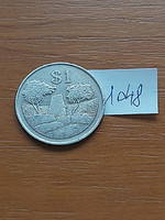 Zimbabwe $1 1997 Copper-Nickel, #1048
