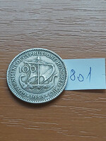 Cyprus 100 mils 1955 copper-nickel, ii. Queen Elizabeth #801