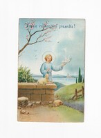 Hv: 147 religious Easter greeting card 1967