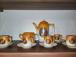 Zsolnay coffee set with luster glaze