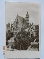 Old postcard: Leipzig, St. Thomas Church, 1957