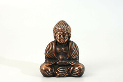 Réz Buddha szobor 11cm - fém bronz figura