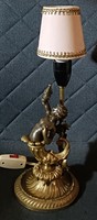 It starts from HUF 1! Antique bronze table lamp! Very nicely crafted, in working condition! 40 cm