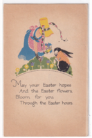 H:157 Easter antique greeting card