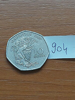 Mauritius 10 Rupees 1997 Copper-Nickel #904