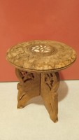 Carved tiny folding table