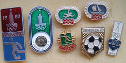 Russia Soviet Union Moscow Olympics-1980 sports badges (1)
