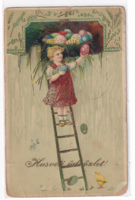 H:156 Easter antique greeting card