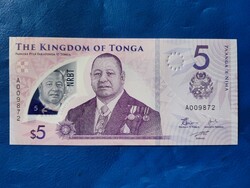 Tonga 5 pa'anga 2023 (2024) rock! Rare! Ouch!