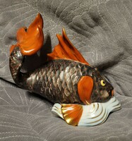 Herendi porcelán hal (kínai minta)