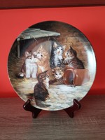 Cat decorative plate wall plate