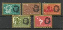 1968.- Cuba -cuba -mnh/**- che guevara row