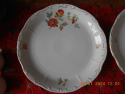 Zsolnay wild rose pattern cake serving plate