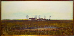 Kurucz d. István (1914 - 1996) farm on an autumn morning