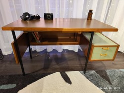 Retro, mid-century desk renovated