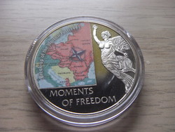 10 Dollar Termination of Warsaw Pact non-ferrous metal commemorative medal in closed capsule 2006 Liberia