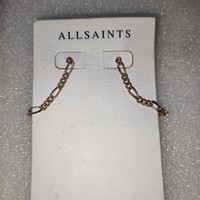 All saints gold-plated metal earrings worth 11,000.-