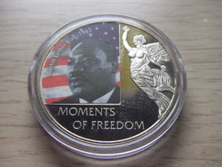 10 Dollár Martin Luther King 1963 Színesfém emlékérem zárt  kapszulában 2006 Libéria