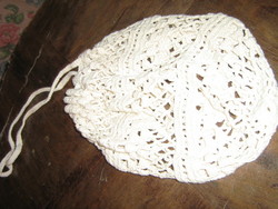 Charming antique hand crocheted small bag