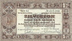 1 gulden zilverbon 1938 Hollandia