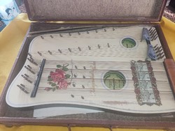 Old zither, harp stringed instrument