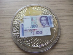 100 Brand 32 gr 40 mm commemorative coin in closed capsule
