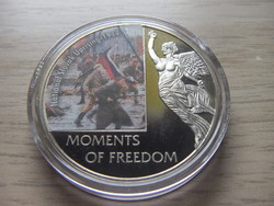 10 Dollar Slovak Uprising 1944 non-ferrous metal commemorative medal in closed capsule 2006 Liberia