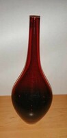 Red glass vase - 31cm (6/d)