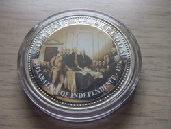 10 Dollar Declaration of Independence 1776 in sealed capsule 2001 liberia