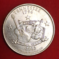 2002. US commemorative quarter dollar (Tennessee) (370)