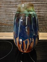 Városlődi majolika kerámia váza