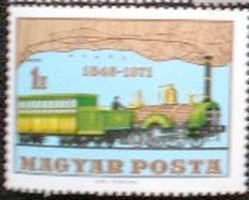 S2704 / 1971 125 éves a Magyar Vasút. bélyeg postatiszta