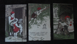 3 franc calculator cards approx. From the 20s