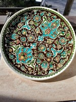 Turkish, Kütahya style ceramic wall plate