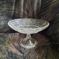 Molded glass base bowl/table centerpiece