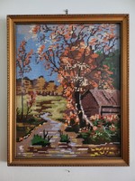 Autumn colorful tapestry landscape