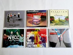 6 old, original music CDs, 9 in one