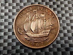 Egyesült Királyság ½ penny, 1967